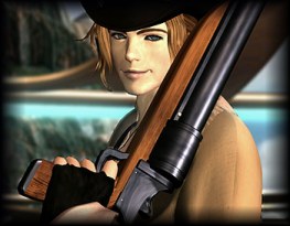 Irvine with his Shotgun