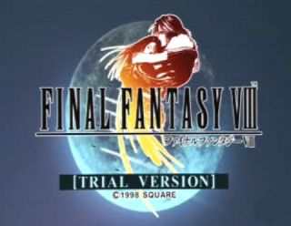 Final Fantasy VIII demo mainscreen